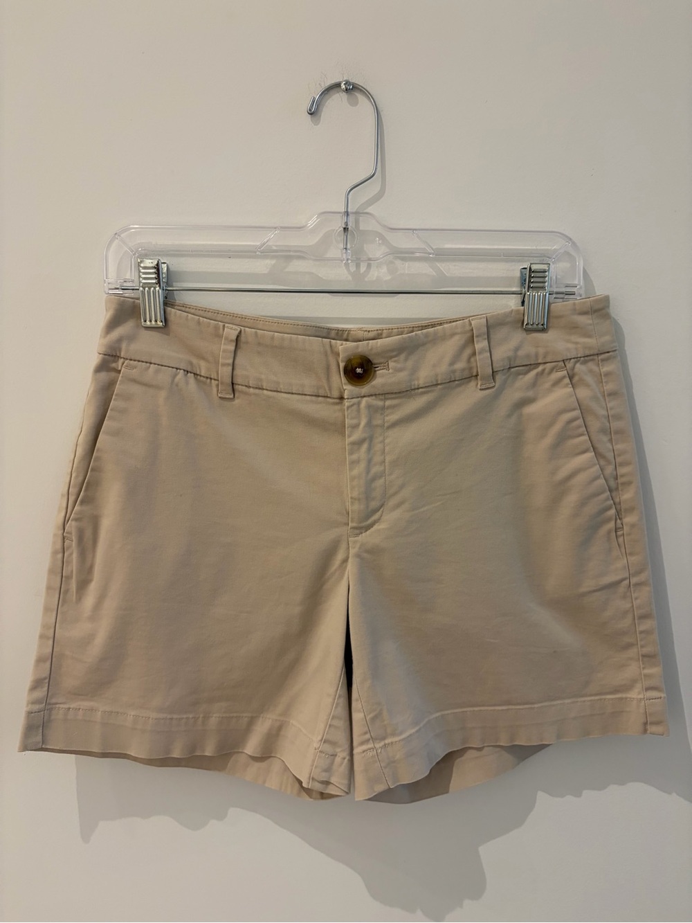 Ann Taylor Factory Khaki Beige Chino Shorts